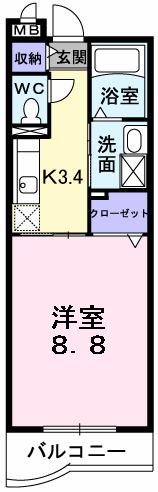 ルーブル・ベル（201） 間取り図画像