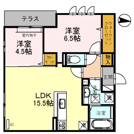 メゾンドール北野田（105） 間取り図画像