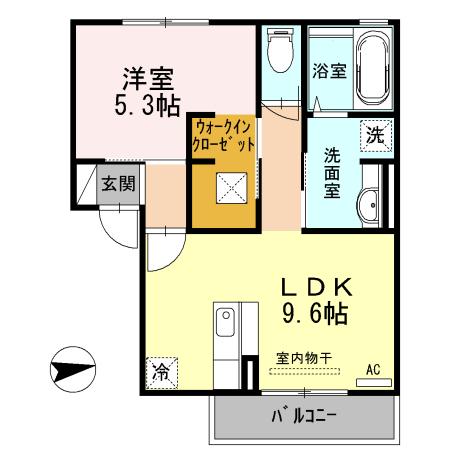 ラ・ヴェルドミール（102） 間取り図画像