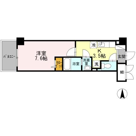 ソレイユ真田山（702） 間取り図画像