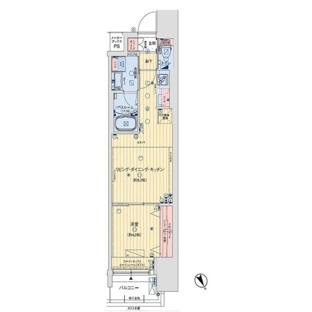 コンフォリア西天満（0604） 間取り図画像