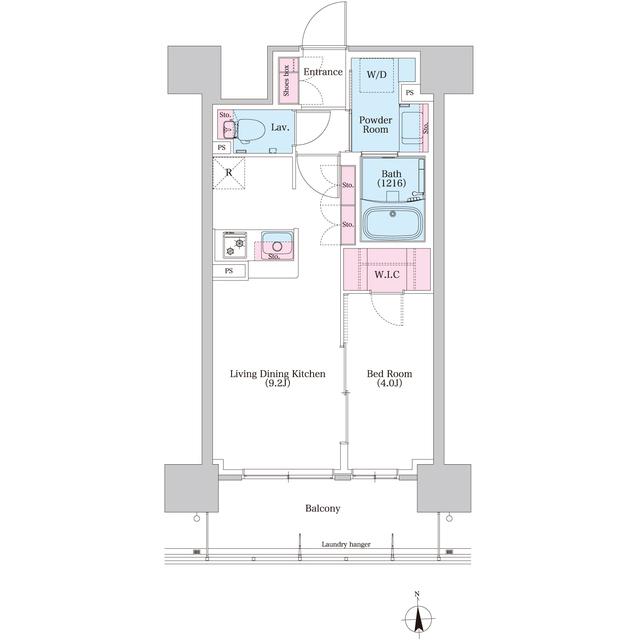 ＢＰＲレジデンス新梅田（1305） 間取り図画像