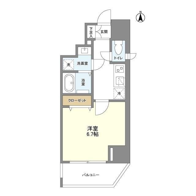 アクアプレイス江戸堀（1004） 間取り図画像