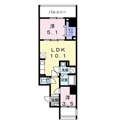 ネオ・ツリー・レジデンス難波（805） 間取り図画像