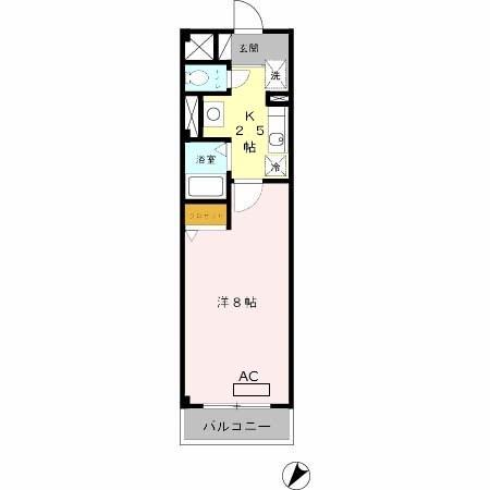 オレンジコート西心斎橋（305） 間取り図画像
