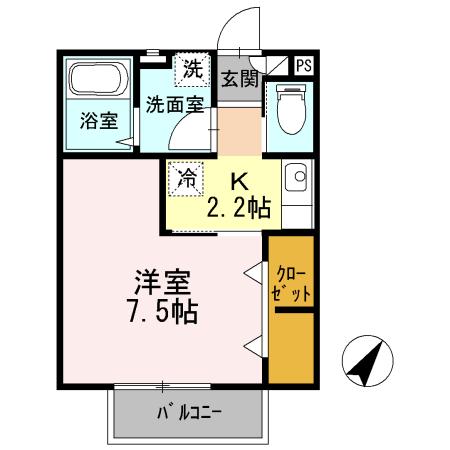 メゾン中百舌鳥Ⅱ（201） 間取り図画像