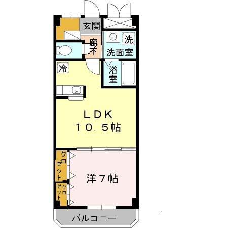 エルロード住吉６号館（402） 間取り図画像