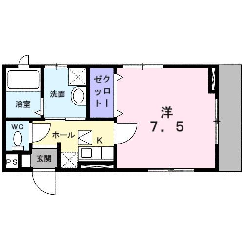 ハイツＡｎｔｏｐｏ（101） 間取り図画像
