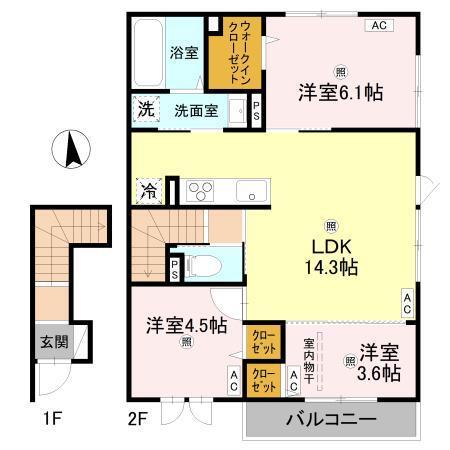 サザンレスト（202） 間取り図画像
