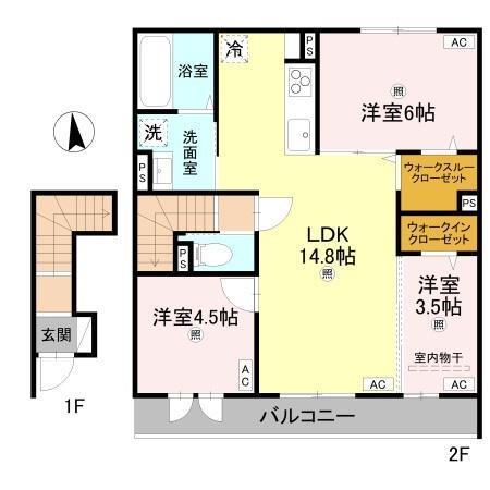 サザンレスト（201） 間取り図画像