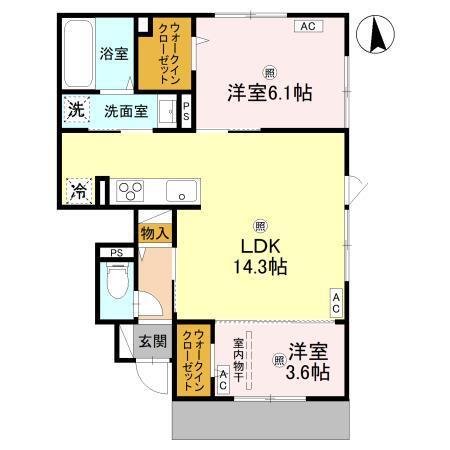 サザンレスト（103） 間取り図画像