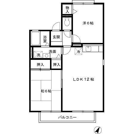 グランセジュール（201） 間取り図画像