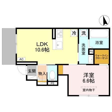 D-roomあいおいⅡ（102） 間取り図画像