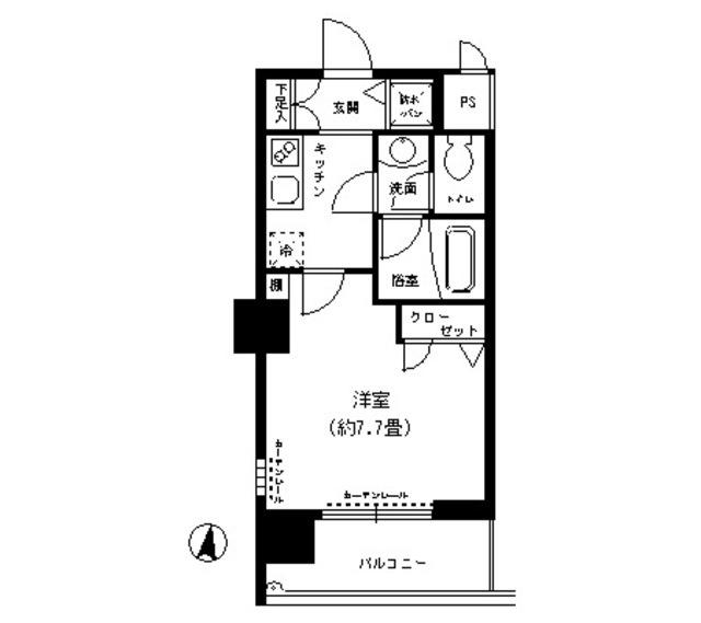 東明マンション新東（802） 間取り図画像