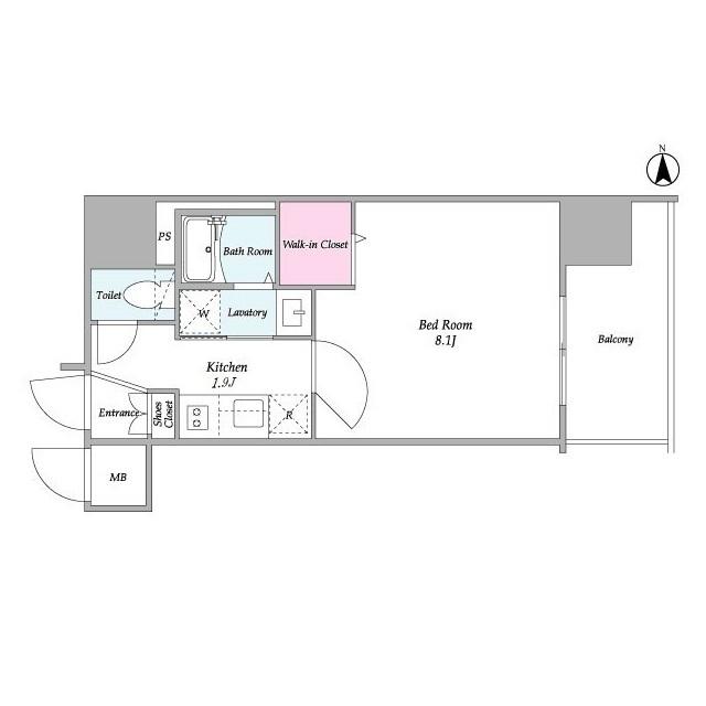 ＢＰＲレジデンス梅田西（0302） 間取り図画像