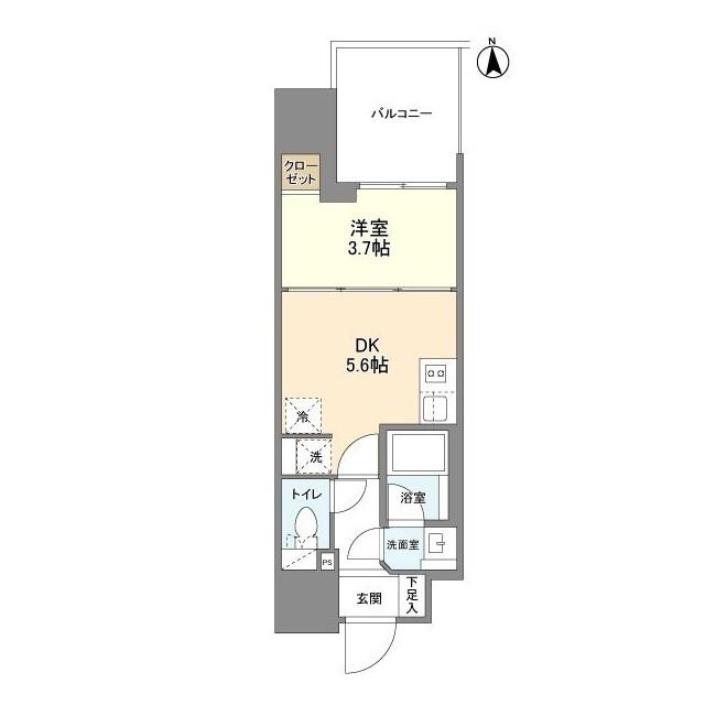 ルフォンプログレ堺筋本町タワーレジデンス（1210） 間取り図画像