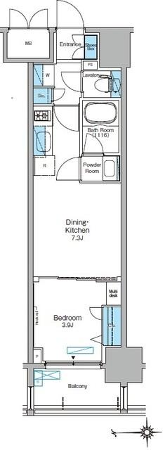 ルフォンプログレ天満橋マークス（902） 間取り図画像