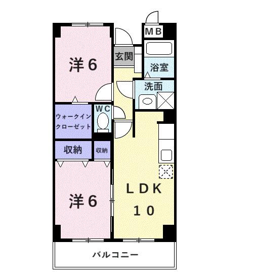 ＭＡＬＩＢＵ　ＧＡＲＤＥＮ（101） 間取り図画像