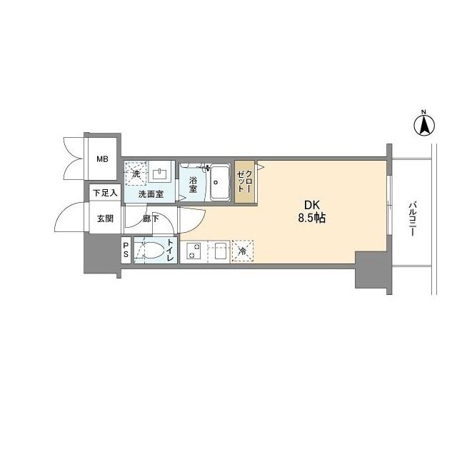 ＭＥＬＤＩＡ　ＣＲＥＳＴ桜ノ宮Ｋｉｒｓｃｈ（0202） 間取り図画像