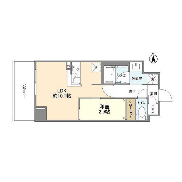 アヴェニール中崎（0908） 間取り図画像