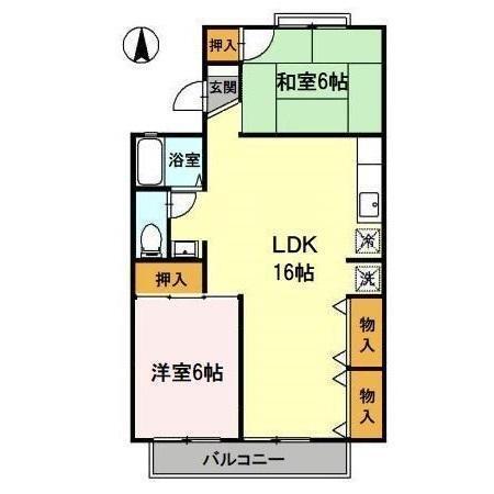 サンセーヌ　Ⅰ（203） 間取り図画像