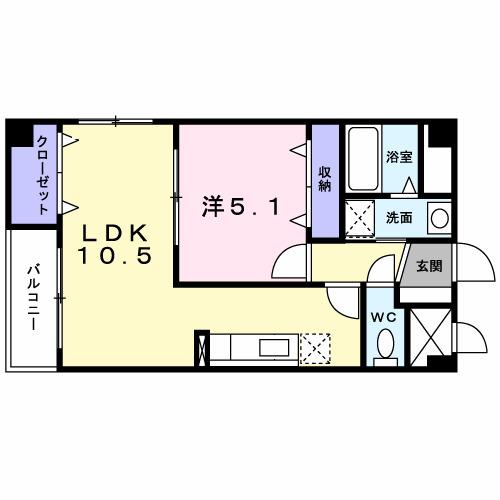 ラ・プラージュ（206） 間取り図画像