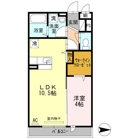 コートハウス　アージュ（205） 間取り図画像