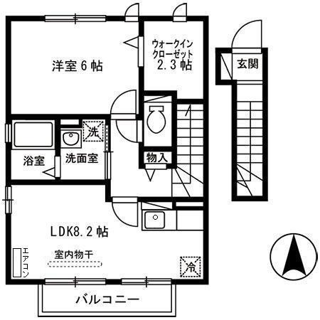 ソレイユ　デュオ（202） 間取り図画像