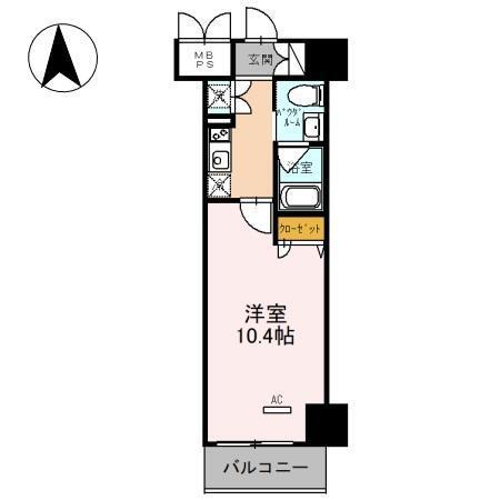 フェニックスレジデンス堺東（1510） 間取り図画像