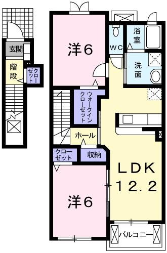 サンセットヒルズ（202） 間取り図画像