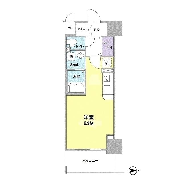 ＬＯＷＬＡＮＤＳ西天満（0203） 間取り図画像