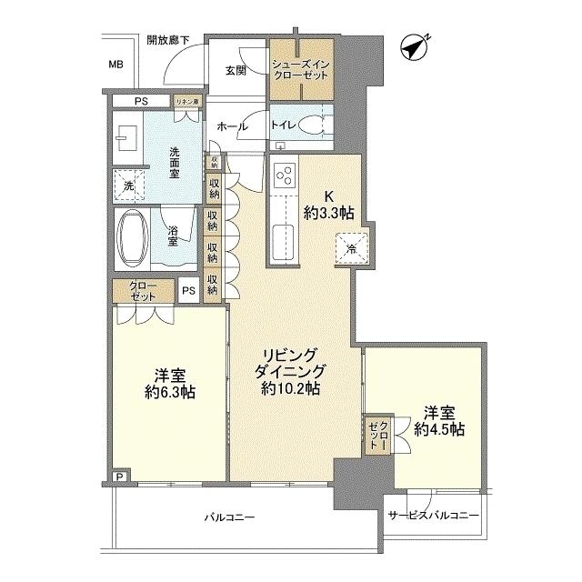 ザ・セントラルマークタワー（1509） 間取り図画像