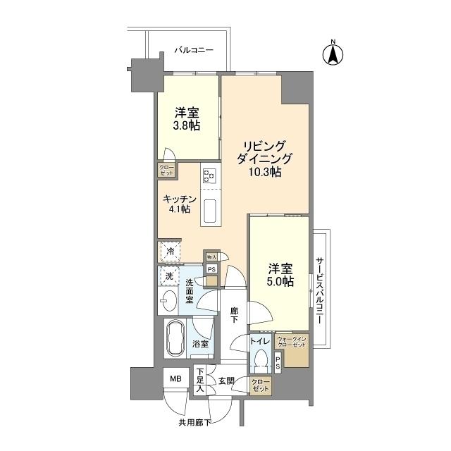 ファインレジデンス大阪本町（1204） 間取り図画像