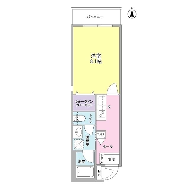ｃｉｏｃｃｏｌａｔｏ（201） 間取り図画像