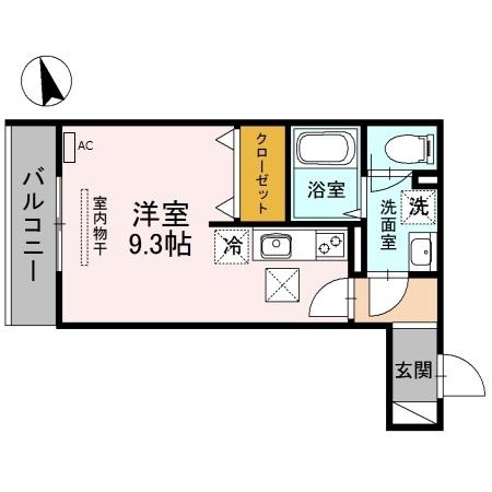 エスポワール　ナイン（103） 間取り図画像