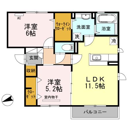 ファースト　ヴィラ（202） 間取り図画像
