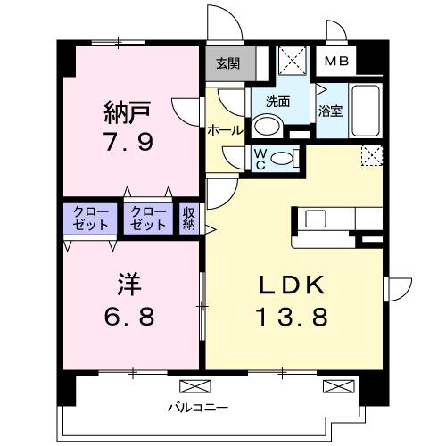 サニーレジデンス　ファースト（501） 間取り図画像