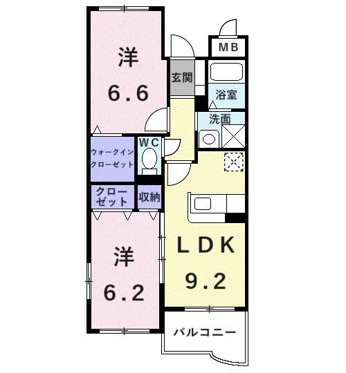 フロイデヴォーヌング（103） 間取り図画像