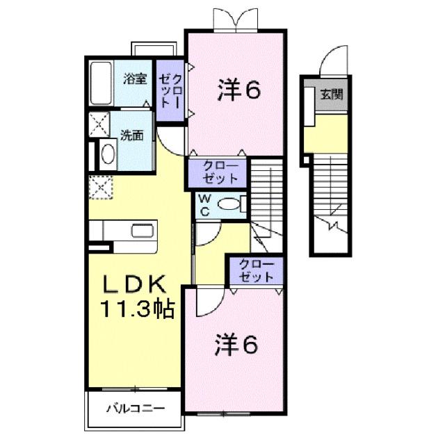 フィオーレ（203） 間取り図画像