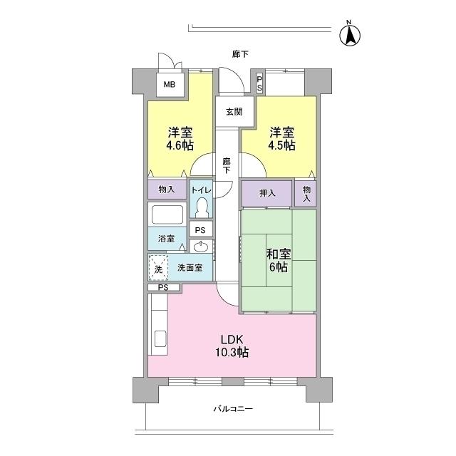 サクラハイム浦江（0303） 間取り図画像