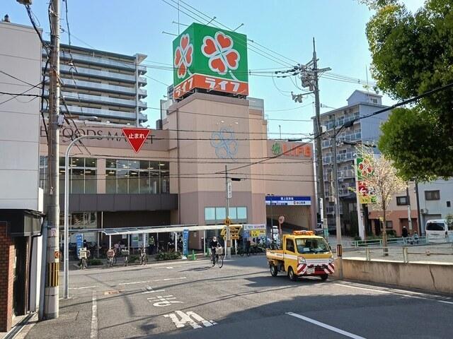 ライフ寺田町駅前店：600m