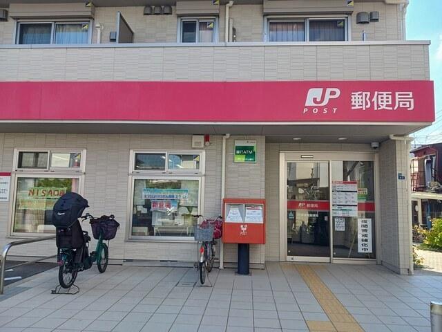 松原高見郵便局：419m
