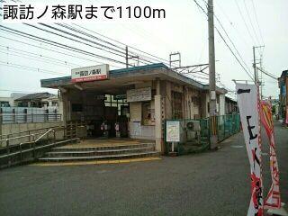 諏訪ノ森駅：1100m