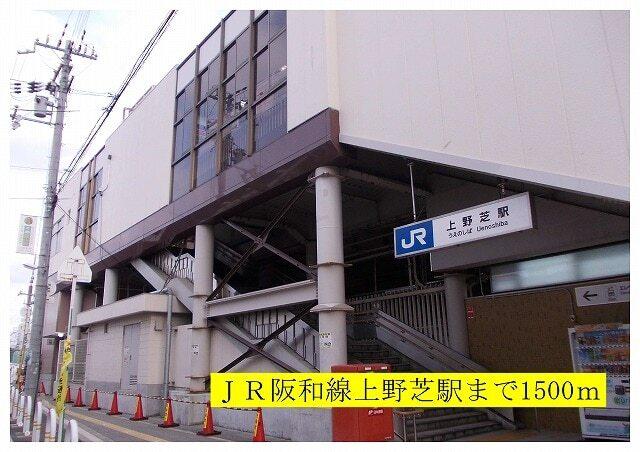 JR阪和線上野芝駅：1500m