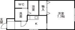 アバンティ城北（102） 間取り図画像