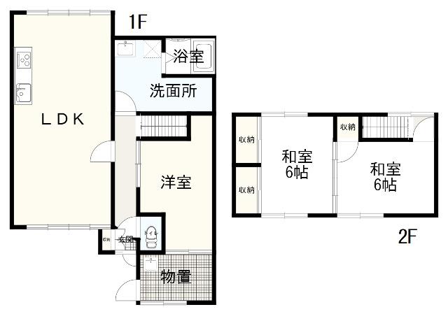 シープレーリー野村β（ベータ）（1） 間取り図画像