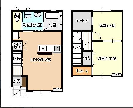 ファイン木津（A-5） 間取り図画像