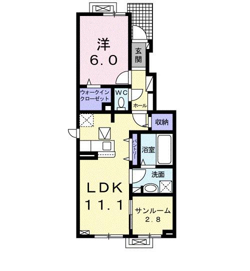 グラウス（105） 間取り図画像