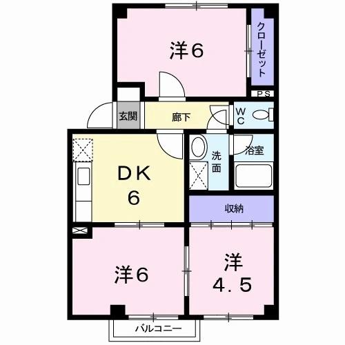 パティオ沙羅（101） 間取り図画像