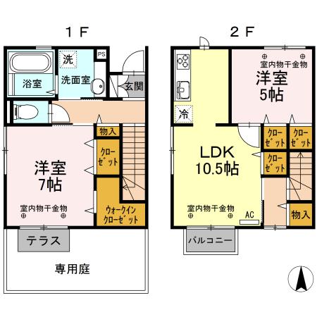 D-roomアスカ（105） 間取り図画像